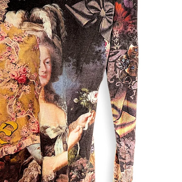 Eva Claudi vintage Y2K very rare Marie Antoniette barroquee long sleeve top W' S - Picture 5 of 12